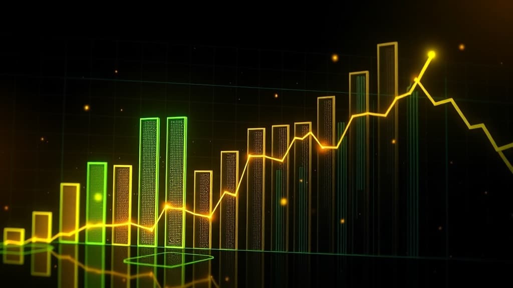 Abstract visualization of AI investment and venture capital growth in 2026