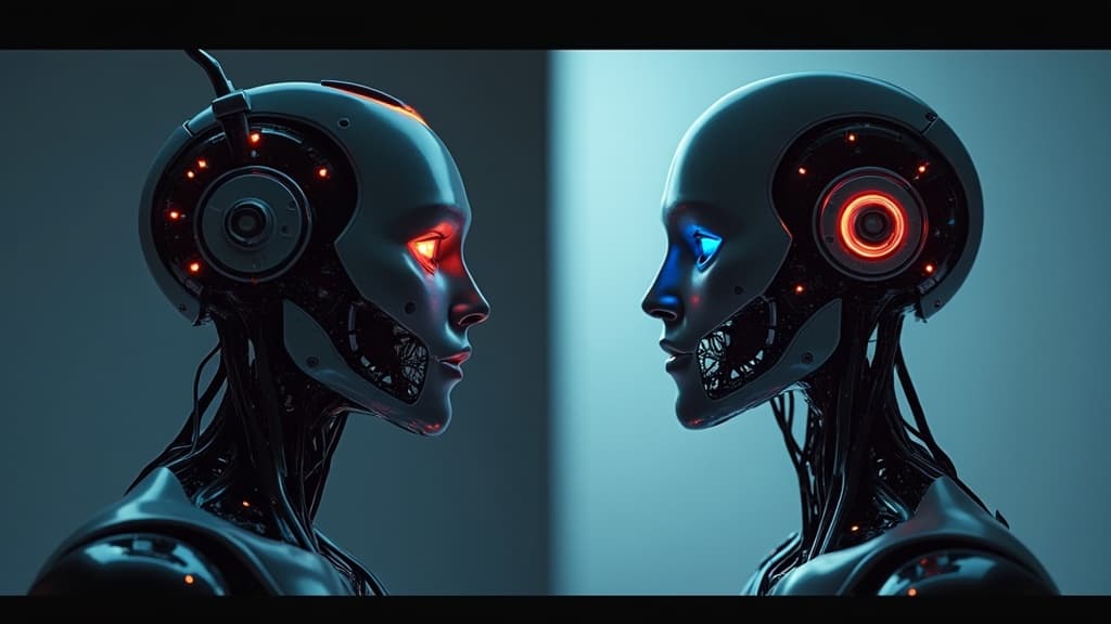 ChatGPT and Claude desktop interfaces shown side by side on editorial studio backdrop