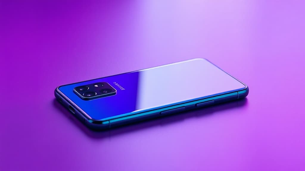 Samsung Galaxy smartphone showcasing its sleek mid-range design