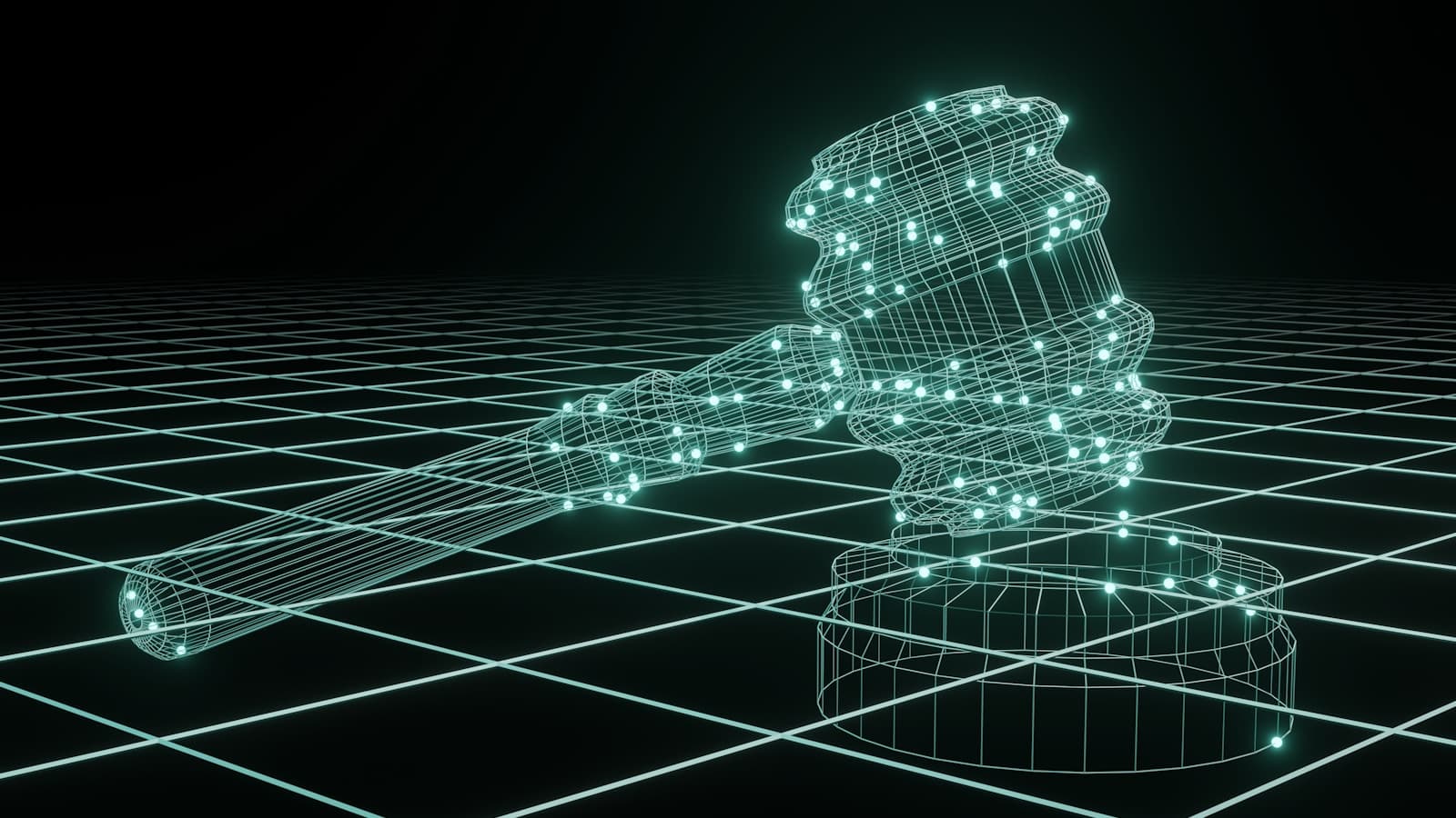 Judge's gavel on a dark background representing the Musk versus Altman OpenAI trial